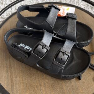 ✨$6✨NWT•Jumping Beans EVA Toddler Sandals | Black | 9/10T
